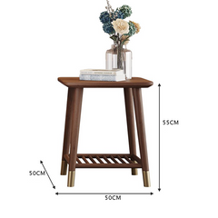 طاولة جانبية خشبية بتصميم كلاسيكي-ST059