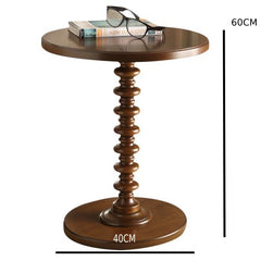 طاولة جانبية مستديرة خشبي-ST094