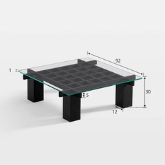 طاولة قهوة مربعة بتصميم مودرن-CT0178