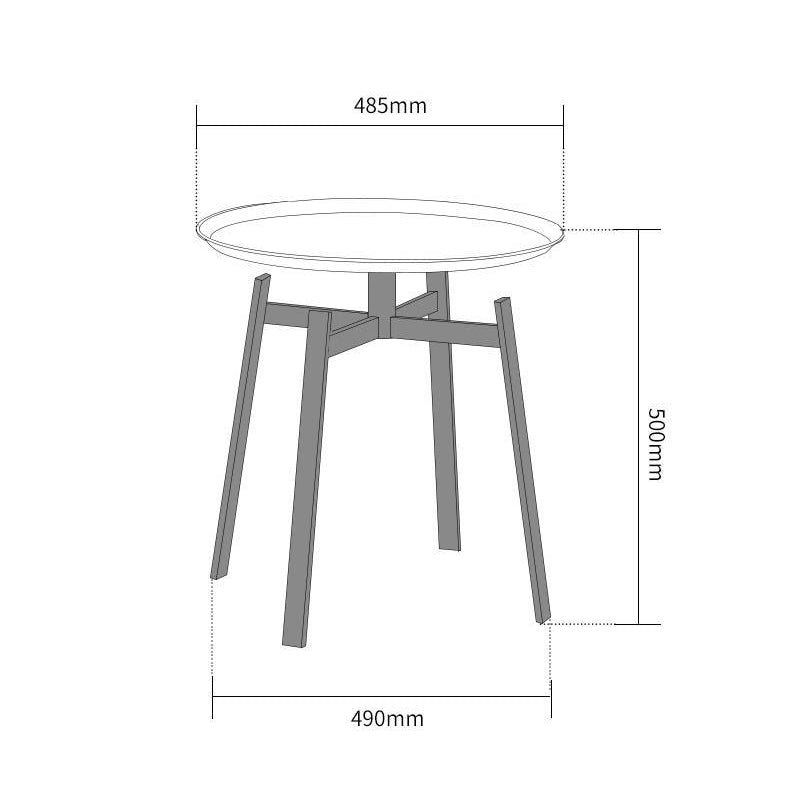 طاولة جانبية معدنية مستديرة-ST0106