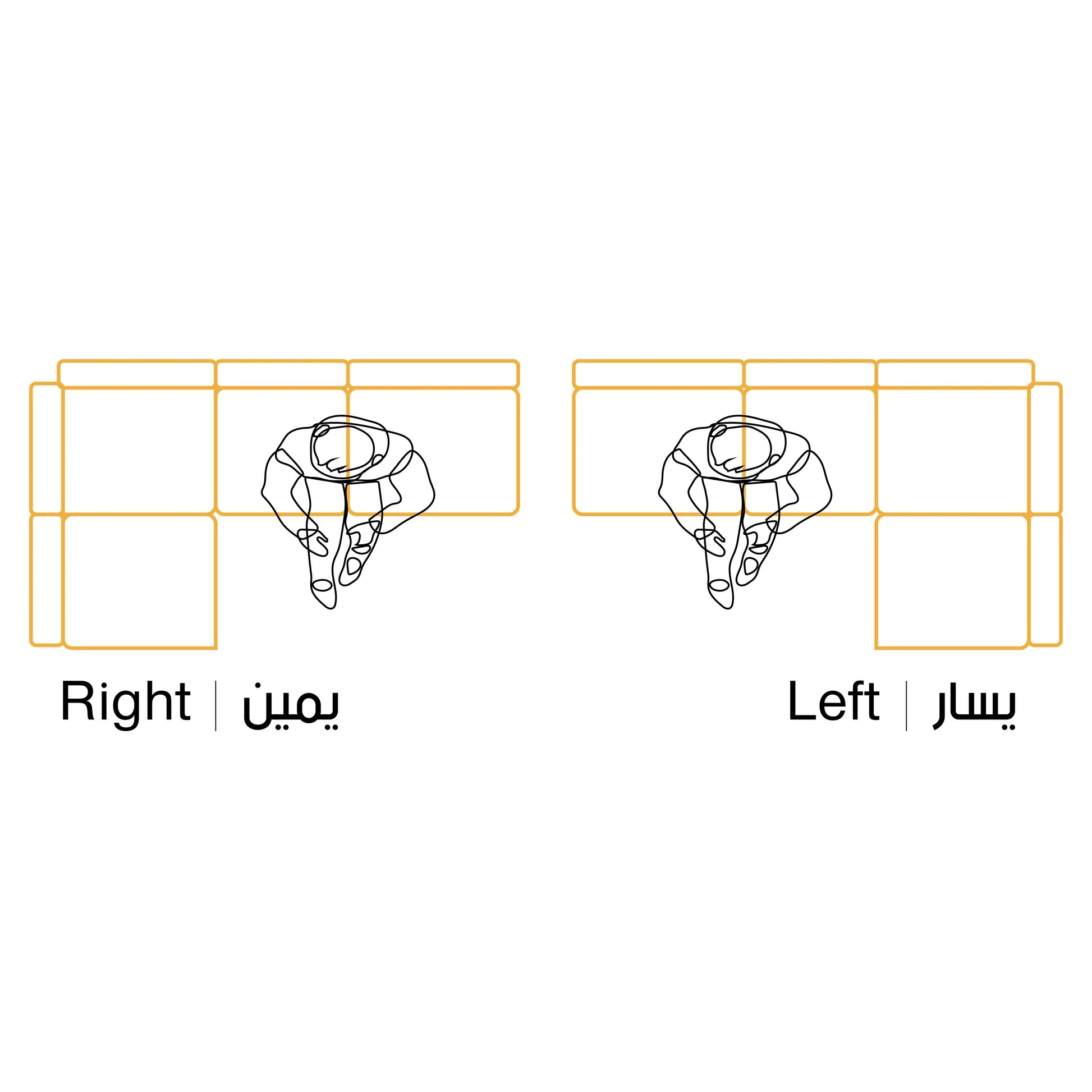 كنب زاوية بتصميم انيق ومريح-BS31