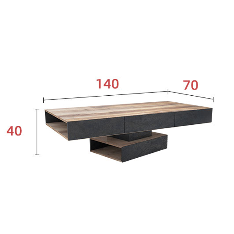 طاولة قهوة خشبي بتصميم عصري-CT0118