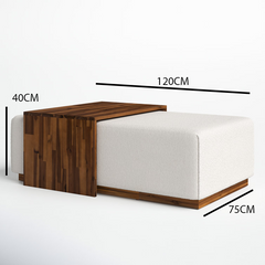 طاولة قهوة من قطعتين بتصميم مميز-CT0217