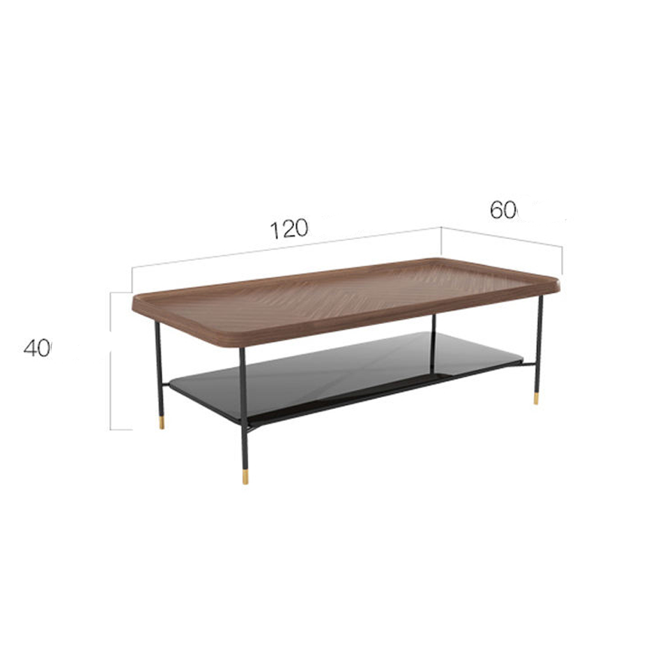 طاولة قهوة من سطح خشبي فاخره-CT0216